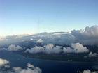 L'île vue depuis les nuages, La Réunion.