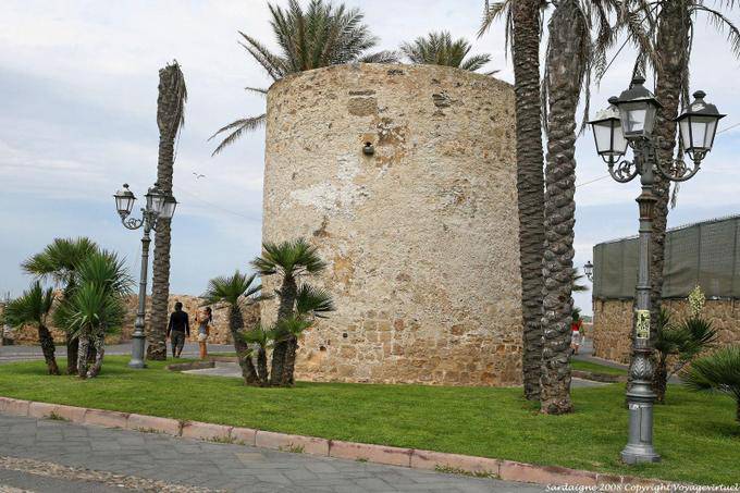 Alghero, Bastioni Pigaletta, Torre Polvierera - Sardaigne