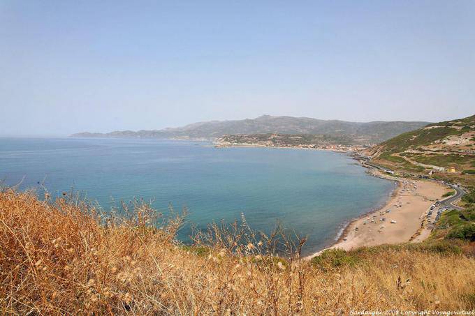 Bosa Marina, les plages et la côte, vue depuis Sa Lumenera - Sardaigne