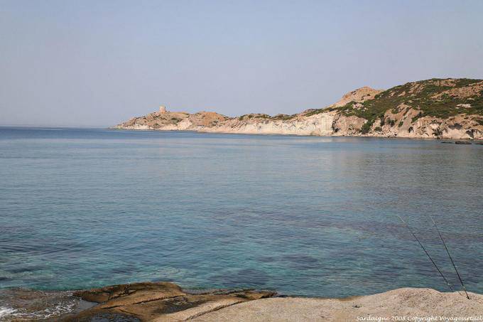 Bosa, la Torre Argentina vue depuis S'Abba Druche - Sardaigne