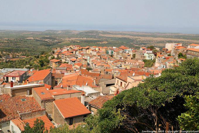 Cuglieri, paysage depuis la basilique - Sardaigne