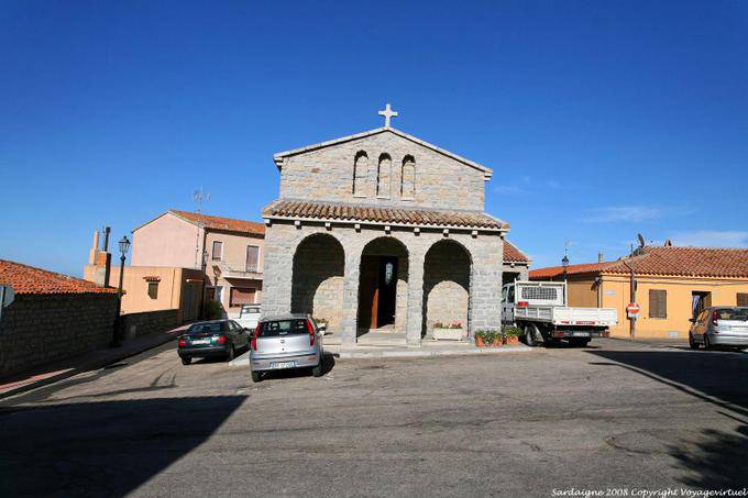Luogosanto, piazza San Quirico, panorama - Sardaigne