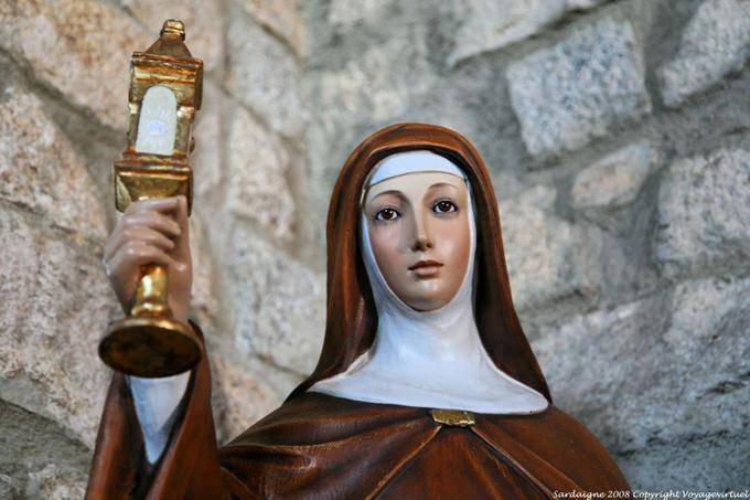 Luogosanto, San Quirico, statue de la Vierge - Sardaigne