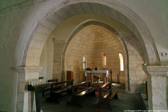 Monteleone Rocca Doria, chiesa San Stefano, intérieur - Sardaigne