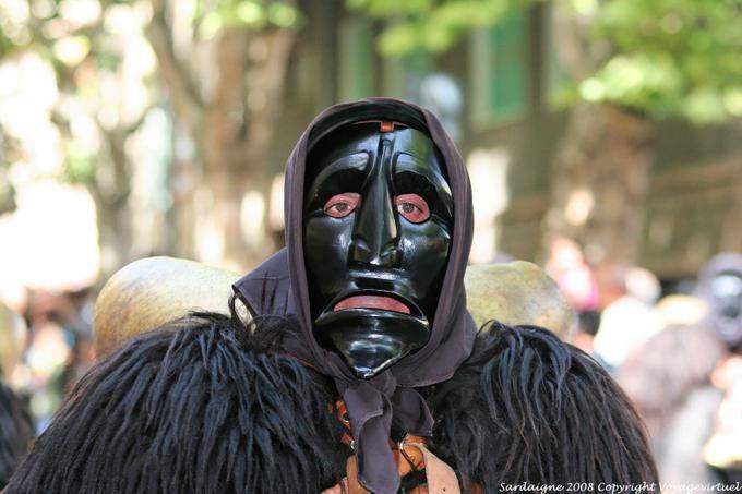 Nuoro, Festa del Redentore, Mamuthones de Mamoiada - Sardaigne