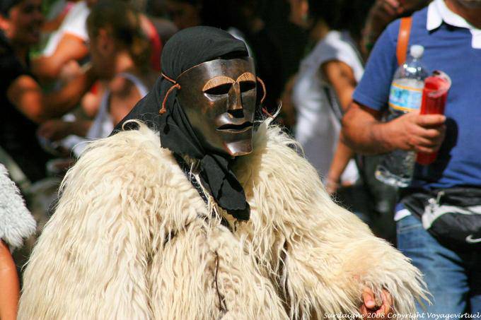 Nuoro, Festa del Redentore, sos Merdules Bezzos de Otzana, menton volontaire - Sardaigne