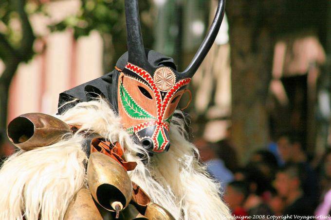 Nuoro, Festa del Redentore, sos Merdules Bezzos de Otzana, plan cornu - Sardaigne