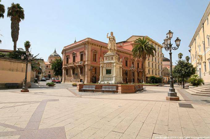 Panoramique, piazza Eleonora, Oristano - Sardaigne