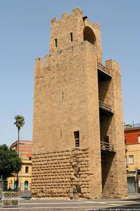 Oristano, Torre di San Cristoforo, piazza Roma - Sardaigne