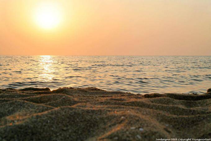 Porto Alabe, Tresnuraghes, coucher de soleil - Sardaigne