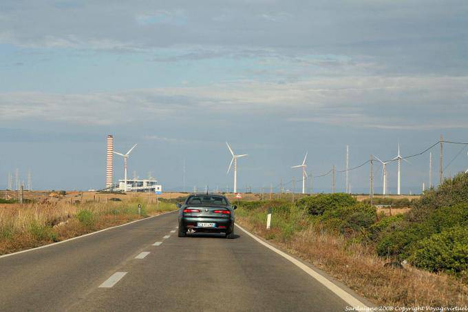 Porto Torres, les éoliennes - Sardaigne