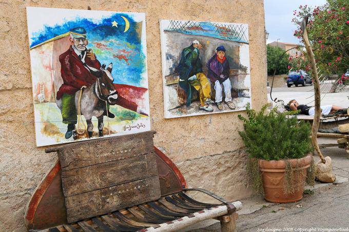San Pantaleo, peintures et sieste - Sardaigne