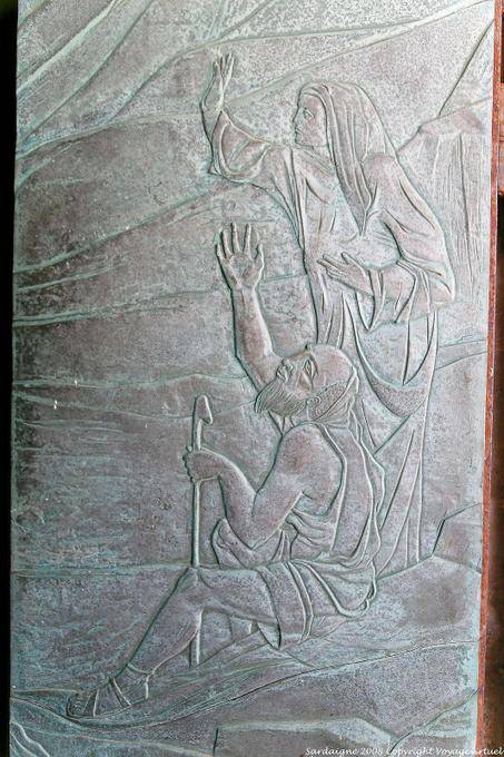 Basilica della Santissima Trinità di Saccargia, bas-relief sur métal - Sardaigne