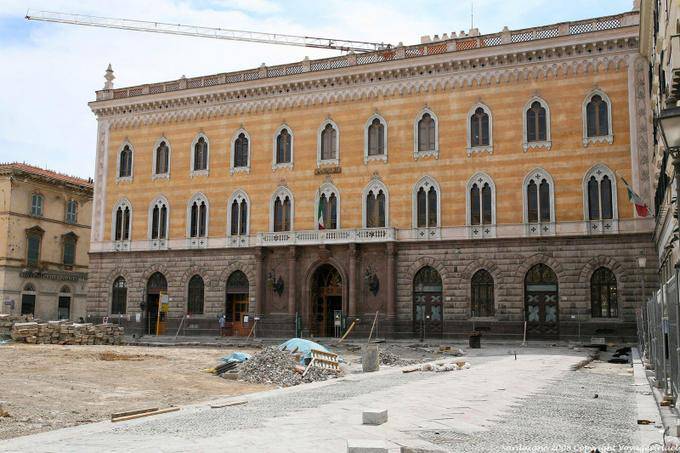 Sassari, piazza Italia, le Palazzo Giordano Apostoli - Sardaigne