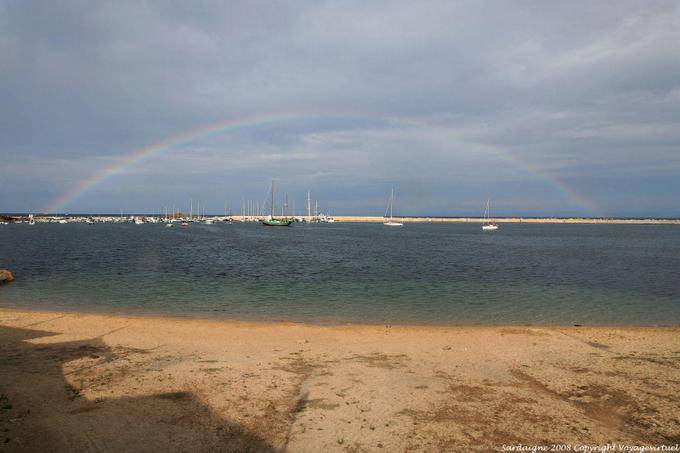 Stintino, un arc en ciel sur la mer - Sardaigne