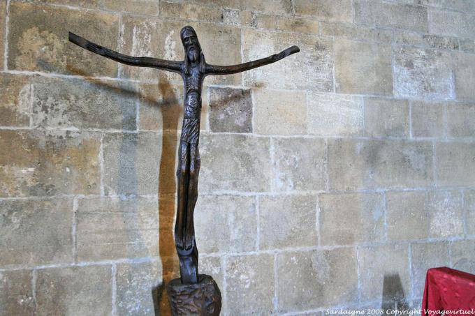 Thiesi, Monastère bénédictin de Saint-Pierre Sorres, Christ sculptural - Sardaigne
