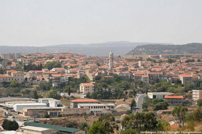 Thiesi, vue panoramique de la ville - Sardaigne