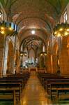 Alghero, Église San Francesco, la nef centrale, Sardaigne.