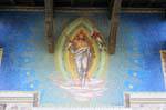 Peinture du Christ, église du Cristo Redentore, Arborea, Sardaigne.