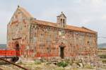 Ingurtosu, drôle d'église, Sardaigne.