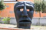 Mamoiada, masque sculpture, Sardaigne.