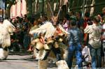 Nuoro, Festa del Redentore, sos Merdules Bezzos de Otzana, cornes pointues, Sardaigne.