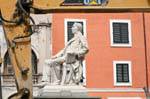 Sassari, la statue de Battisti, piazza Tola, Sardaigne.