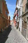 Sassari, pavage de la via Margherita di Castelvi, Sardaigne.