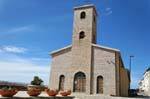 Trinita Agultu, l'église Parrocchia Ss. Trinita sur la corniche, Sardaigne.
