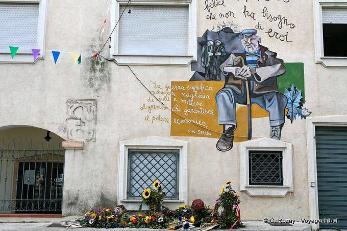 Orgosolo, la guerre signifie le massacre des civils, Gino Strada, murales - Sardaigne