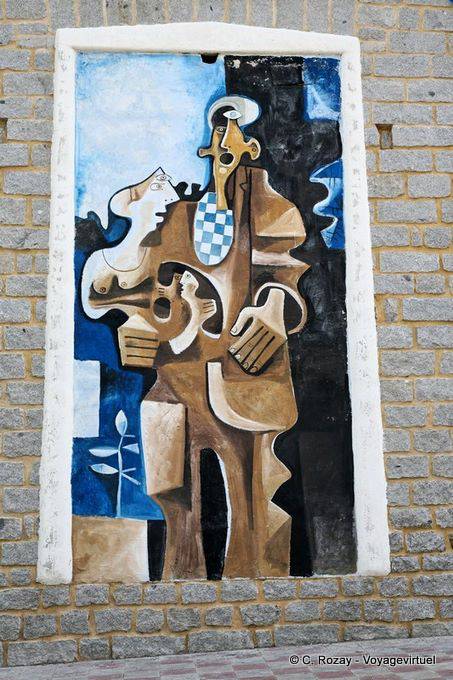 Orgosolo, peinture murale inspirée par Picasso - Sardaigne