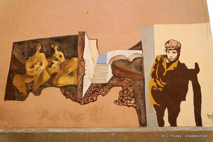 Orgosolo, Murs Murs, mélange des genres - Sardaigne