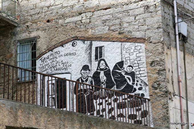 Orgosolo, nous reviendrons un jour comme un seul cri, murales - Sardaigne