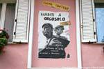 Orgosolo, Bandits à Orgosolo, film au cinéma Fontana, murales, Sardaigne.