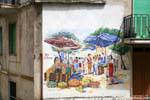 Orgosolo, le marché, Lidia de Cesaris, Via San Pietro, murales, Sardaigne.
