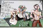 Orgosolo, le travail des éleveurs de Pratobello, murales, Sardaigne.