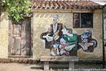 Tinnura, les yeux dans les yeux, histoire oculaire, murales, Sardaigne.