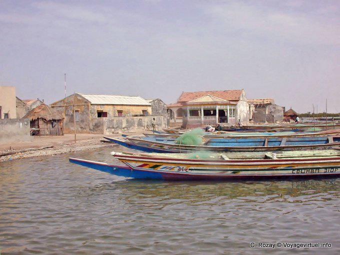 Port de pêche au sud de Foundiougne dans le Sine Saloum - Sénégal