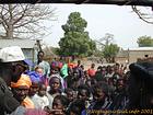 Visages lors d'une distribution de cadeaux dans un village du Saloum, Senegal.