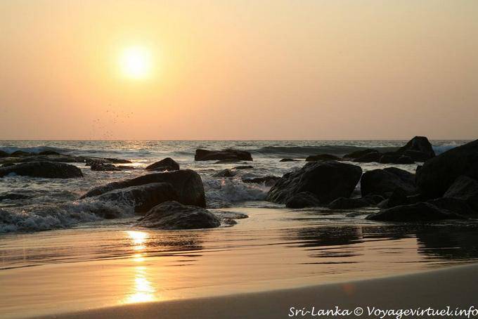 Coucher de soleil, Beruwela - Ceylan Sri Lanka