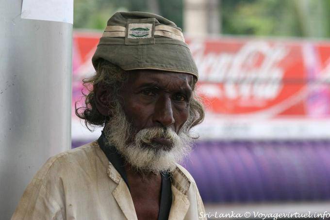 Portrait d'un pauvre hère, Kandy - Ceylan Sri Lanka