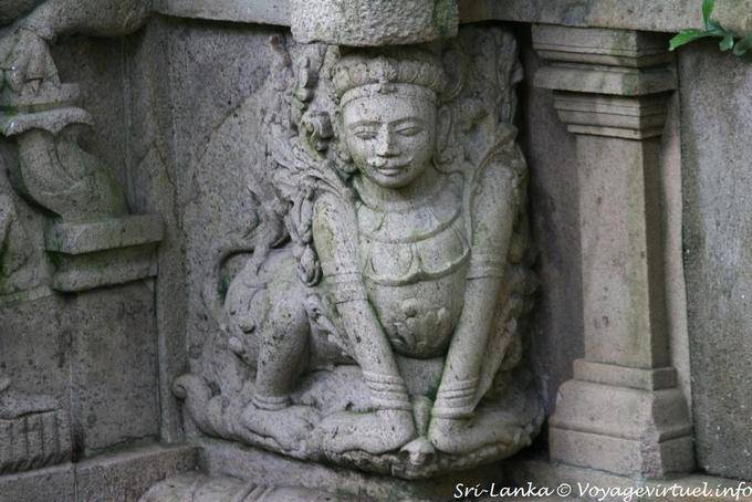 Sculpture de soutènement, Dalada Maligawa, Kandy - Ceylan Sri Lanka