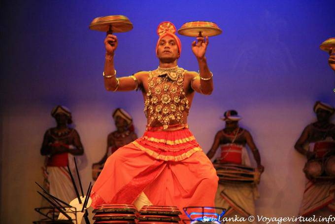 Performance de jonglage au bout des doigts, Kandy - Ceylan Sri Lanka