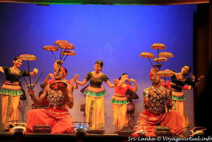 Jongleurs audacieux, spectacle à Kandy - Ceylan Sri Lanka