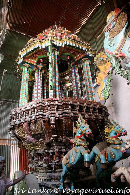 Char destiné aux processions, Muthumariamman Devasthanam, Matale - Ceylan Sri Lanka