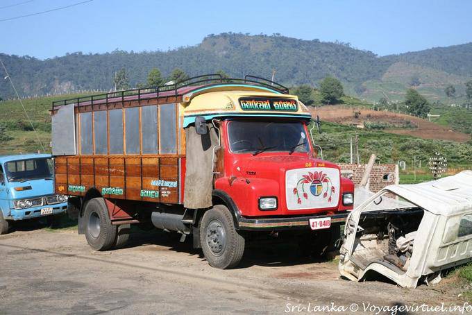 Un camion de la Glenloch Tea Factory, Nuwara Eliya - Ceylan Sri Lanka