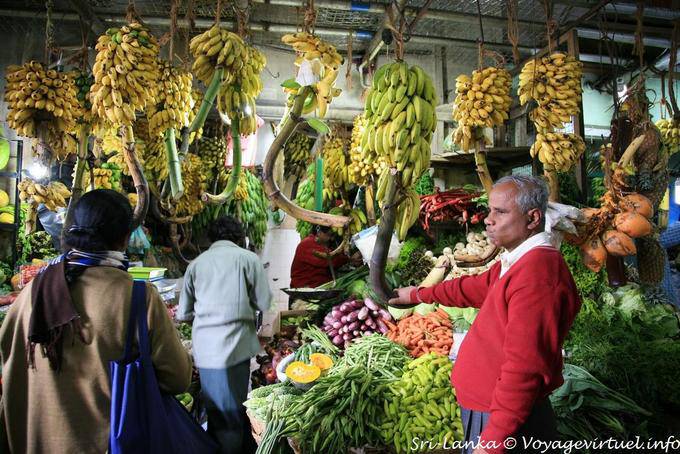Régimes de bananes, Nuwara Eliya Market - Ceylan Sri Lanka