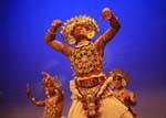 Expression du Danseur du royaume des collines, danse du Haut-Pays, Kandy, Ceylan Sri Lanka.