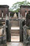 Temple du Vatadage vu de l'extérieur, Polonnaruwa, Ceylan Sri Lanka.