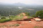 Panorama sur le massif du pic d'Adam, Sigirîya Mount, Ceylan Sri Lanka.